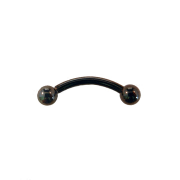 Black Titanium Curved Barbell